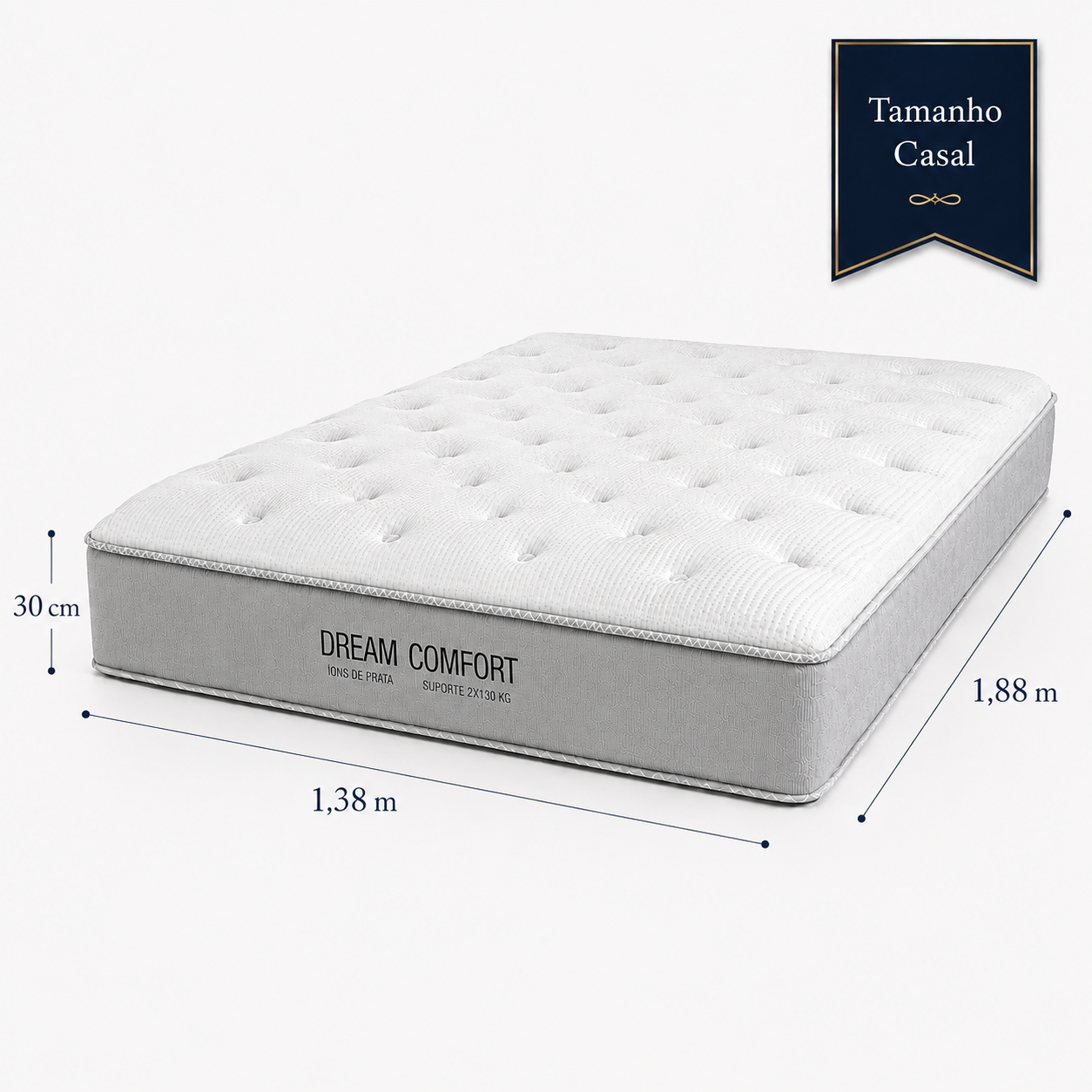 Colchão Dream Comfort Molas Ensacadas Intermediário/Macio – Toque de Classe