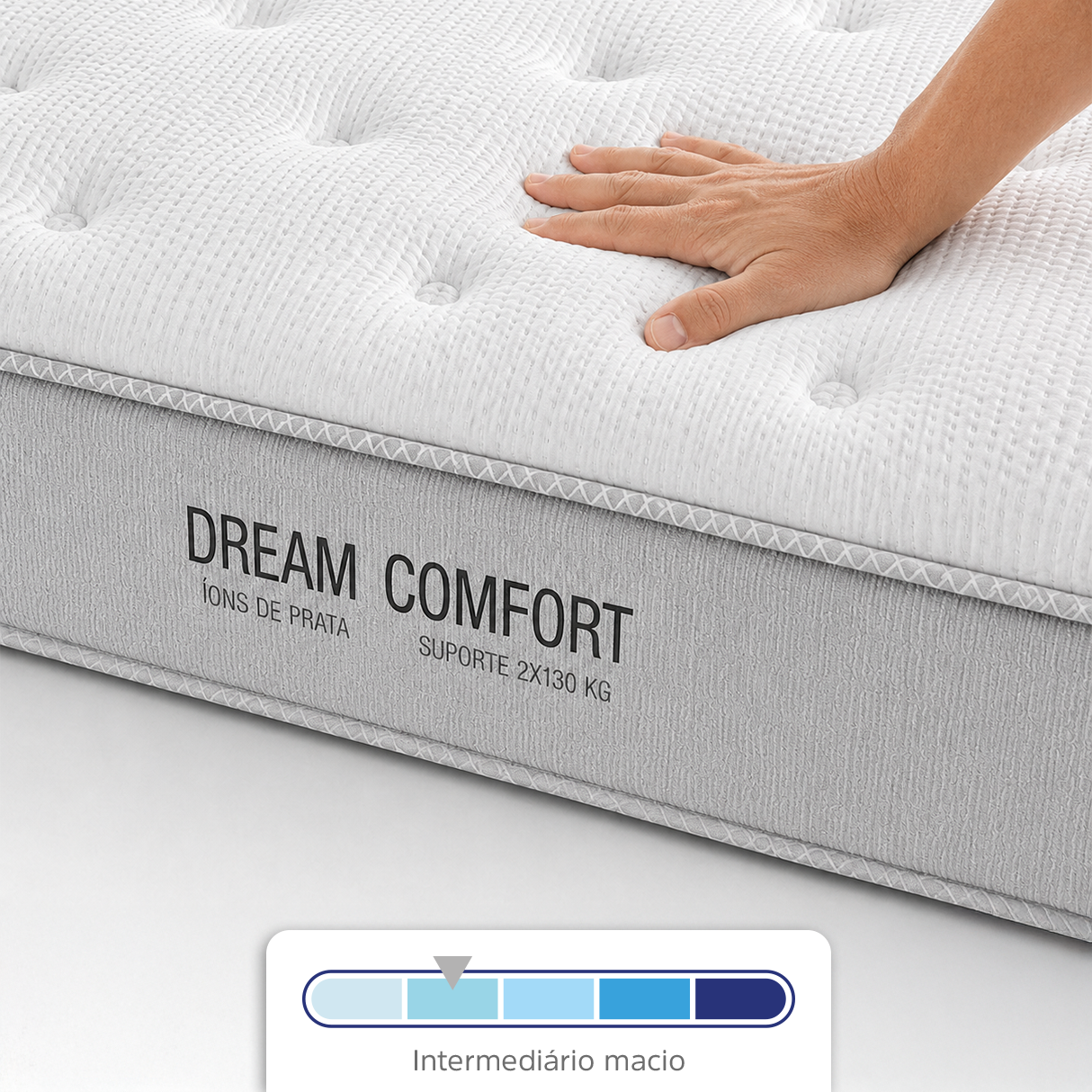 Colchão Dream Comfort Molas Ensacadas Intermediário/Macio – Toque de Classe
